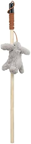 SPOT Skinneeez Stuffing-Free Forest Friends Cat Teaser Wand Toy with Catnip – Interactive Play for Cats and Breeds, Assorted Characters, 12-Inch