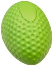 EVA bite-Resistant pet Football Dog Interactive Teething Toy can be Thrown and Bitten Training Ball Elastic and Light Human pet Throwing Ball (Green)