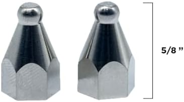 Dogtra Full Titanium Contact Points 5/8" Set of 2 – Female – for Legacy 200C, 280C, 1900S, iQ MINI/Plus, ARC, Edge, 2300, 2700, T&B & More – Hypoallergenic, Lightweight, for Sensitive Skin