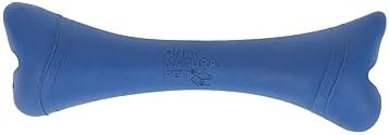 Only Natural Pet Rubber Boredom Buster Treat Stuffer Dog Toys - Interactive Stuffable Feeder Dispenser Fillable Durable Play Puppy Medium Large XS Chew Pup Hide Holder Easy Refill -BobbleBone/DarkBlue