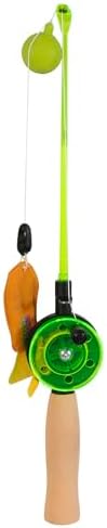 Mad Cat Go Fish Light Up Fishing Wand Teaser Cat Toy, Catnip and Silvervine
