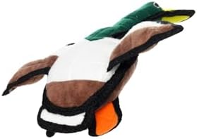 TUFFY - World's Tuffest Soft Dog Toy - Barnyard Junior Duck - Squeakers - Multiple Layers. Made Durable, Strong & Tough. Interactive Play (Tug, Toss & Fetch). Machine Washable & Floats