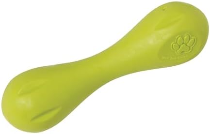 West Paw Zogoflex Hurley Dog Bone Chew Toy – Floatable Pet Toys for Aggressive Chewers, Catch, Fetch – Bright-Colored Bones for Dogs – Recyclable, Dishwasher-Safe, Non-Toxic, X-Small, Granny Smith