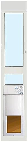 Power Pet WiFi Automatic Sliding Glass Patio Pet Door by High Tech Pet - Pet Operated Dog Door for Cats and Dogs up to 30 lbs. Heavy-Duty Aluminum Frame (75" - 80 1/4"), Safe, Air Tight, Easy Install