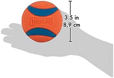 Chuckit! Ultra Ball Dog Toy, Durable Rubber, XL 3.5-in, 3.5" L x 3.5" W x 3.5" H (Pack of 12)