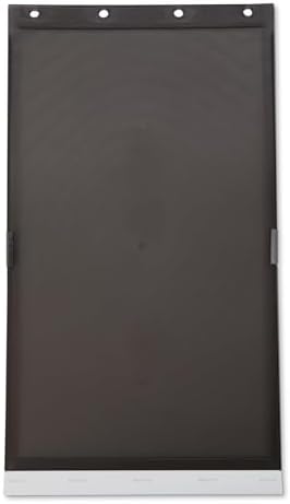 Amazon Basics Dog and Cat Door Replacement Flap, Large, 16.8" x 9.4" x 0.5", White and Grey, Compatible with B0F13F4RR8, for Interior and Exterior Doors or Wall