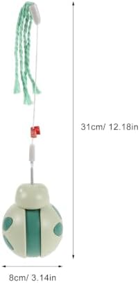 ERINGOGO Interactive Cat Treat Dispenser with Wobble Tumbler Design, Portable Plastic Beetle Shape for Indoor and Outdoor Use, Enrichment Feeding and Play for Cats