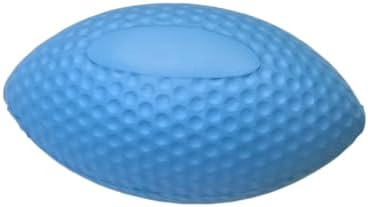 EVA bite-Resistant pet Football Dog Interactive Teething Toy can be Thrown and Bitten Training Ball Elastic and Light Human pet Throwing Ball (Blue)