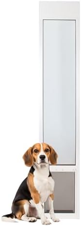 PetSafe Sliding Glass Pet Door, 1 Piece, Medium Dogs to 40 lb, White