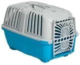 22 Inch Pet Carrier for Dogs and Cats with Plastic Door, Small Dog & Cat Travel Carrier for Vet, Pet Store & Dog Park, Blue Pet Carrier for Small Animals