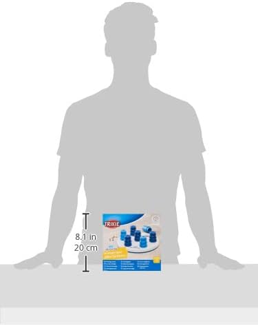 TRIXIE Pet Products Mini Solitaire Game for Dog, Level 1, White/Blue, 7.75 x 7.75 in. (32023)