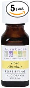 Aura Cacia Rose Absolute In Jojoba Oil 0.5 Fluid Ounce - 5 Units