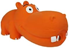 Multipet Hippopotamus Latex Hippo That Grunts 8 inch Dog Toy (Assorted Color / 1 Pack), Large Breeds