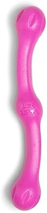 WEST PAW Zogoflex Echo Zwig Squeezy Dog Fetching Stick – Bouncy, Hollow, Squishy Interactive Toy for Puppies, Large Dogs – Floatable Stick, Lightweight Chewy Toy for Catch/Fetch – 13.75”, Hot Pink
