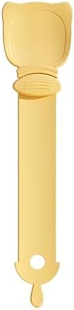 Multifunctional Cat Strip Squeeze Spoon - Cute Cat Head Feeder, 3 Color Strip, Wet Food Dispenser & Treat Spoon (Pet Supplies) (Orange-1PCS)