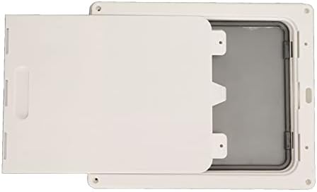 GLOGLOW Automatic Cat Door with 4 Way Locking and Screw Fixing for Dog Proof Pet Food Guard Indoor Use (L)
