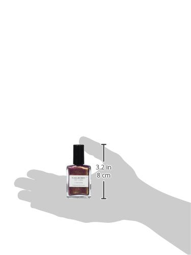 Nailberry L'Oxygéné Oxygenated Nail Lacquer | Pink Sand | Rose Gold & Fine Gold Glitter Opaque | UV Protected Long-Wear Nail Polish | 12-Free | Vegan | Certified Halal | Cruelty & Gluten Free | 15 ml