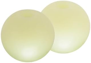 Harry Barker Glow-in-the-Dark Rubber Dog Fetch Balls, High-Bounce Interactive Toy with Safety Air Vent, 2.5 Inch, Launcher-Compatible