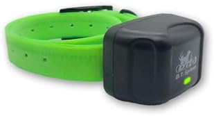 DT SYSTEMS RAPT1400 Additional Collar Receiver for RAPT1400 Dog Training System, Rechargeable Adjustable Gentle Touch Stimulation Add-On E-Collar - Green