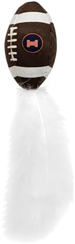 Pets First Best Plush CAT Toy NCAA Illinois Fighting Illini Complete Set of 3 Piece Cat Toys Filled with Fresh Catnip. Includes: 1 Helmet Cat Toy, 1 Football Cat Toy with Feathers & 1 Beer Bottle.