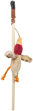 SPOT Skinneeez Stuffing-Free Forest Friends Cat Teaser Wand Toy with Catnip – Interactive Play for Cats and Breeds, Assorted Characters, 12-Inch