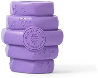 Hive Chew Toy for S/M Dogs – Purple/Calming Lavender Scent – Chew, Fetch, & Treat-Dispensing Enrichment Toy, Floats, Made in USA, Pairs with Hive Chew Sticks for S/M Dogs for Longer-Lasting Play