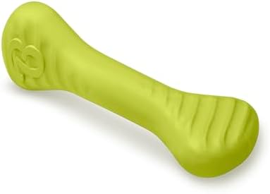 Benebone Natural Rubber Dog Bone Chew Toy, Large | Natural Rubber, Tough But Gentle, Easy-Grip Design, Great for Fetch, Dishwasher Safe, Dog Bones, Long-Lasting