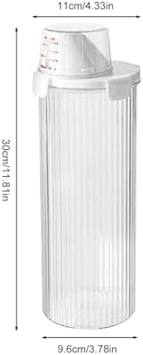 Dog Food Storage-Container - Clear Food Bin, Airtight Organizer with Pour Spout Measuring Cup, Holder for Dry Kibble | Pet Supplies Storage-for Kitchen Pantry, Cat or Dog Treats, Home Feeding