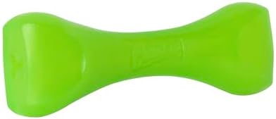 Chuckit! Crunch Bones Dog Fetch Sensory Toy, Medium, Green – Beef‑Scented Sensory Bone with Crunch Sound & Grooves for Spreadable Treats – Durable Fetch Toy for Dogs 20–50 lb – Pack of 1