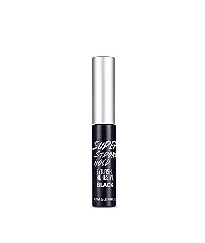 i•ENVY Super Strong Hold Eyelash Adhesive, Waterproof, 48-Hour Long-Lasting Lash Glue, Latex-Free, Hypoallergenic, Quick-Drying with Brush-On Applicator for Strip Lashes (Black, 6 Pack)