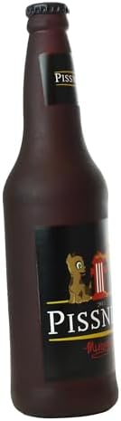 SILLY SQUEAKERS Tuffy Beer Bottle Dog Toy: Squeaky Dog Toy, Washable and Floats, Vinyl