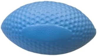 EVA bite-Resistant pet Football Dog Interactive Teething Toy can be Thrown and Bitten Training Ball Elastic and Light Human pet Throwing Ball (Blue)