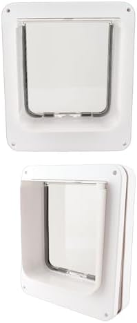 Precise Smart Cat Door Collar Activated Automatic Sensing Pet Door for Home 10.24x11.61in Plastic