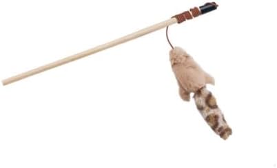 SPOT Skinneeez Stuffing-Free Forest Friends Cat Teaser Wand Toy with Catnip – Interactive Play for Cats and Breeds, Assorted Characters, 12-Inch