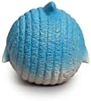 HuggleHounds Finn The Shark Ruff-Tex Ball - Dog Toy, Rubber, Squeaky, Heavy Duty, Small, Medium & Large Dogs, All Breeds