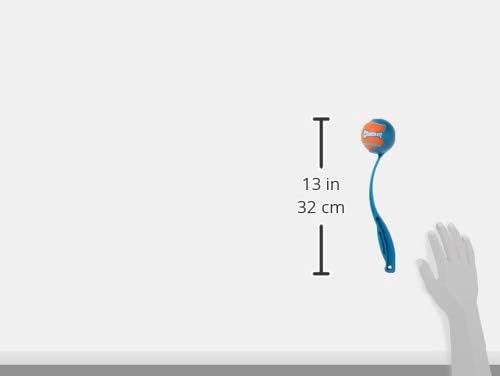 Chuckit! Dog Ball Launcher 12M Sport with 12" Handle Length for Medium 2.5" Dog Balls for Dogs 20-60 lb, Plastic Pet Fetch Ball Thrower, Perfect to Kids, Made in USA, Blue, 12in (Pack of 12)