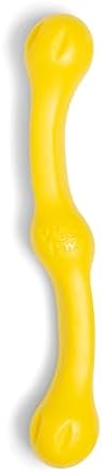 WEST PAW Zogoflex Echo Zwig Squeezy Dog Fetching Stick – Bouncy, Hollow, Squishy Interactive Toy for Puppies, Large Dogs – Floatable Stick, Lightweight Chewy Toy for Catch – 13.75” Dandelion Yellow