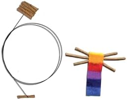 Cat Dancer Whisker and Interactive Toy Combo - Fun and Fitness for Your Furry Friend - Engaging Paper Wand and Whisker for Playful Cats