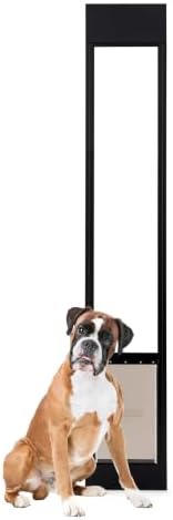 PetSafe Sliding Glass Pet Door, 1 Piece, Large Dogs to 100 lbs, Black