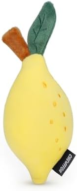 CHEWFFON Squeaky Plush Dog Toy, Lemon
