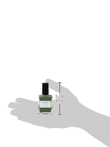 Nailberry L'Oxygéné Oxygenated Nail Lacquer | Love You Very Matcha | Light Khaki Opaque Polish | UV Protected Long-Wear Nail Polish | 12-Free | Vegan | Certified Halal | Cruelty & Gluten Free | 15 ml