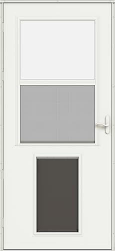 370-78 XL Pet Door White 34-in. Storm Door