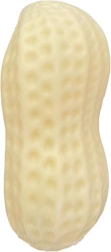 Dog Chew Toys, Interactive Peanut Shape Dental Care Squeaky Toy for Aggressive Chewers
