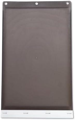 Amazon Basics Dog and Cat Door Replacement Flap, Medium, 12.2" x 7.4" x 0.5", Compatible with Amazon Basics Plastic Dog and Cat Medium Doors, White and Grey