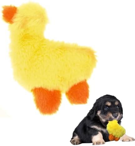 Glory To Dog TinyToy Plush Yellow Duck Very Small Unstuffed Dog Toy