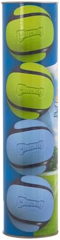 Chuckit! Sniff Fetch Balls Canister, 4 Pack, for Medium Dog Breeds