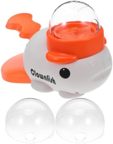 TOYANDONA Dog Treat Dispenser Interactive Food Dispensing Whale Shaped with Press and Rotate Design Made of Abs for Home and Travel Use
