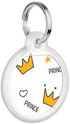 WAUDOG Pet ID Tag for Dog Cat with QR Passport Global Search System of Lost Pets - Digital ID Dog Tag - Crowns