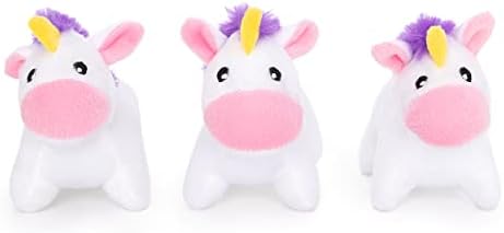 ZippyPaws Burrow Replacement Miniz Squeaky Toy for Enrichment - Unicorns