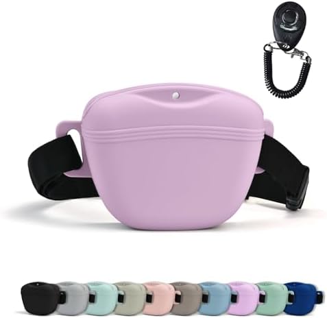 AUDWUD Magnetic Dog Treat Pouch with Adjustable Belt for All Waist Sizes